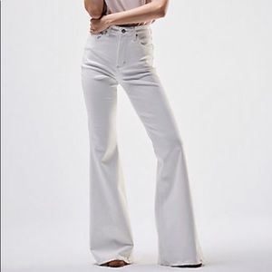 Lee high rise vintage white flare